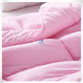 Pink Warm Plush Microfiber Fill Comforter Insert for Winter Use